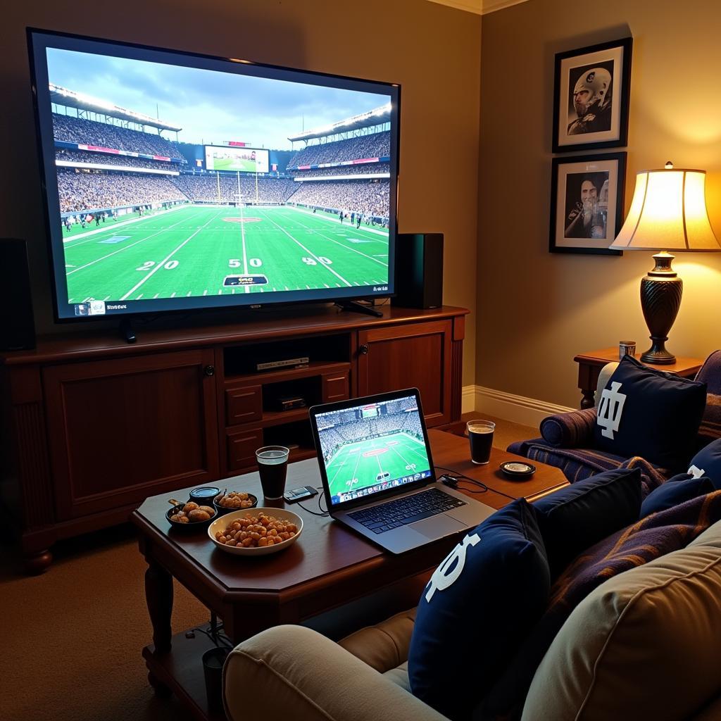 Notre Dame Football Live Stream Setup