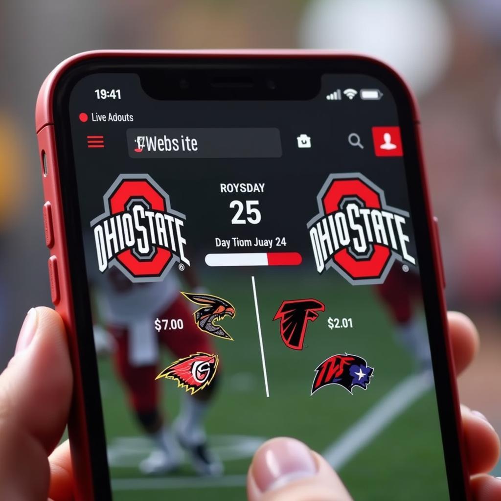 Ohio State Football Live Score on Phone