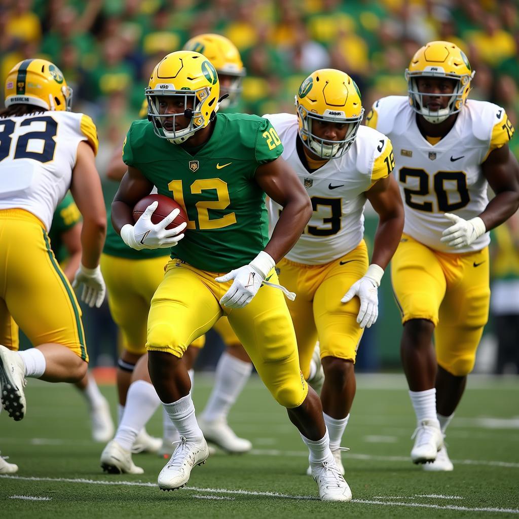 Oregon Ducks tấn công mạnh mẽ