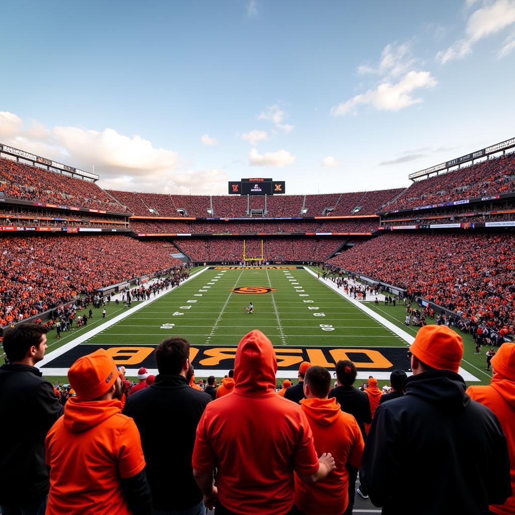 Oregon State Beavers football game at Reser Stadium