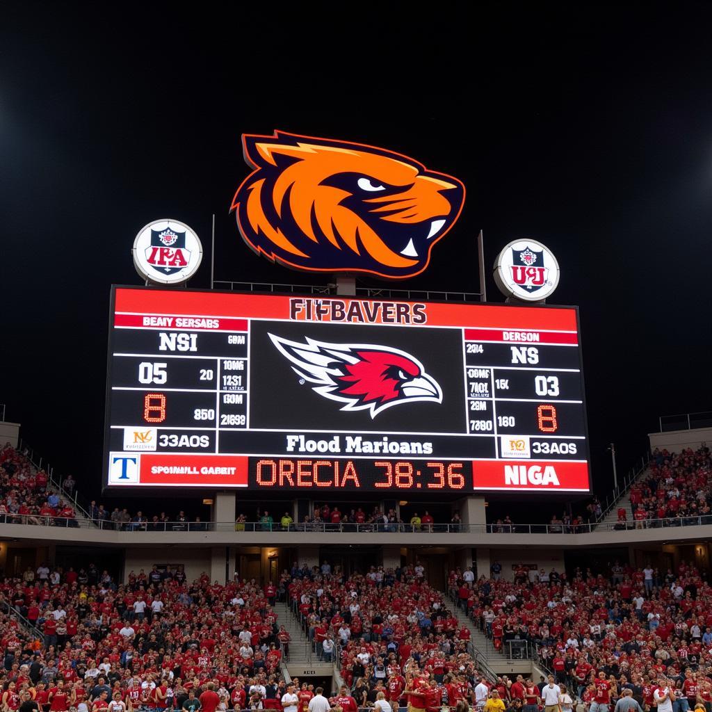 Oregon State Football Live Score Update