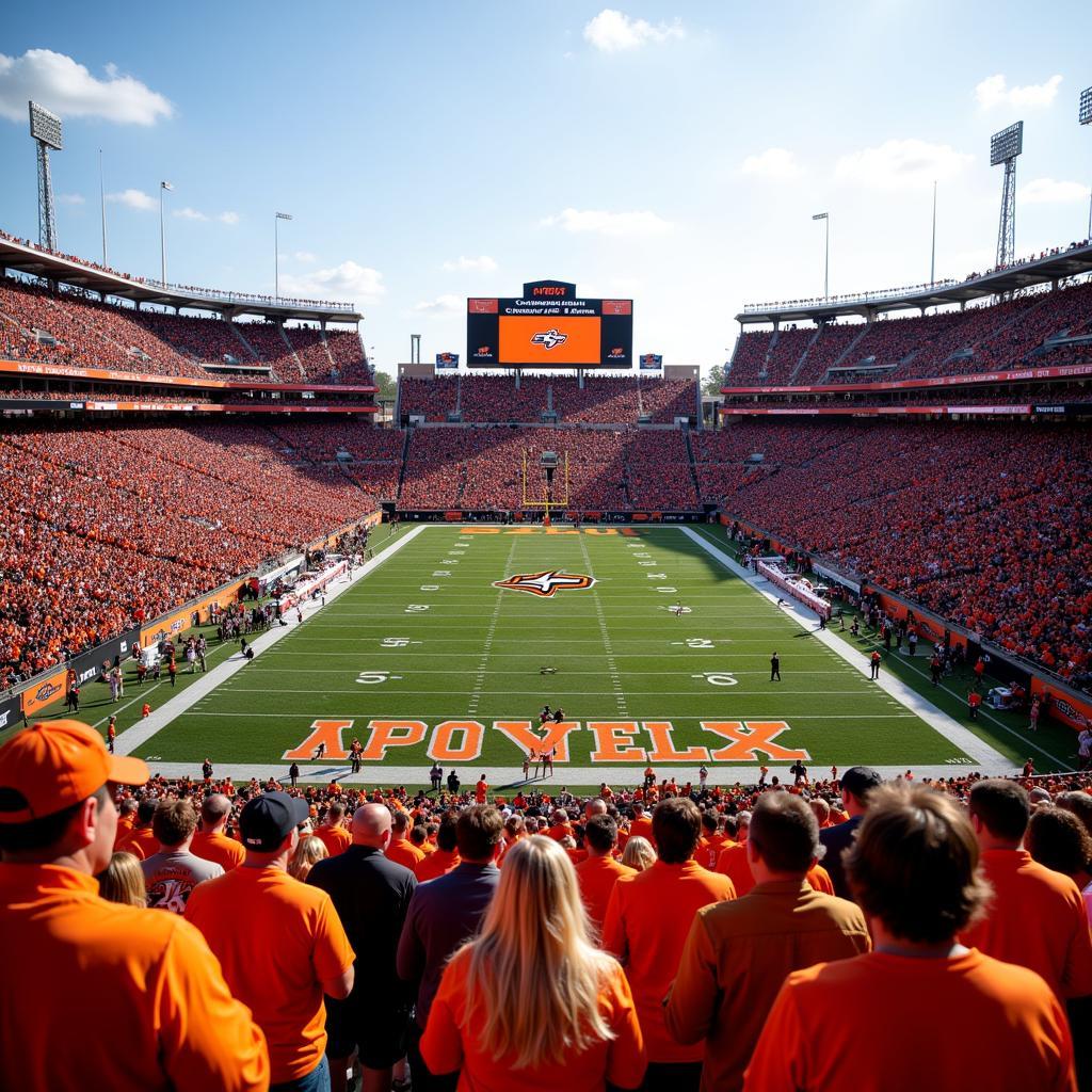 OSU Cowboys football game day atmosphere