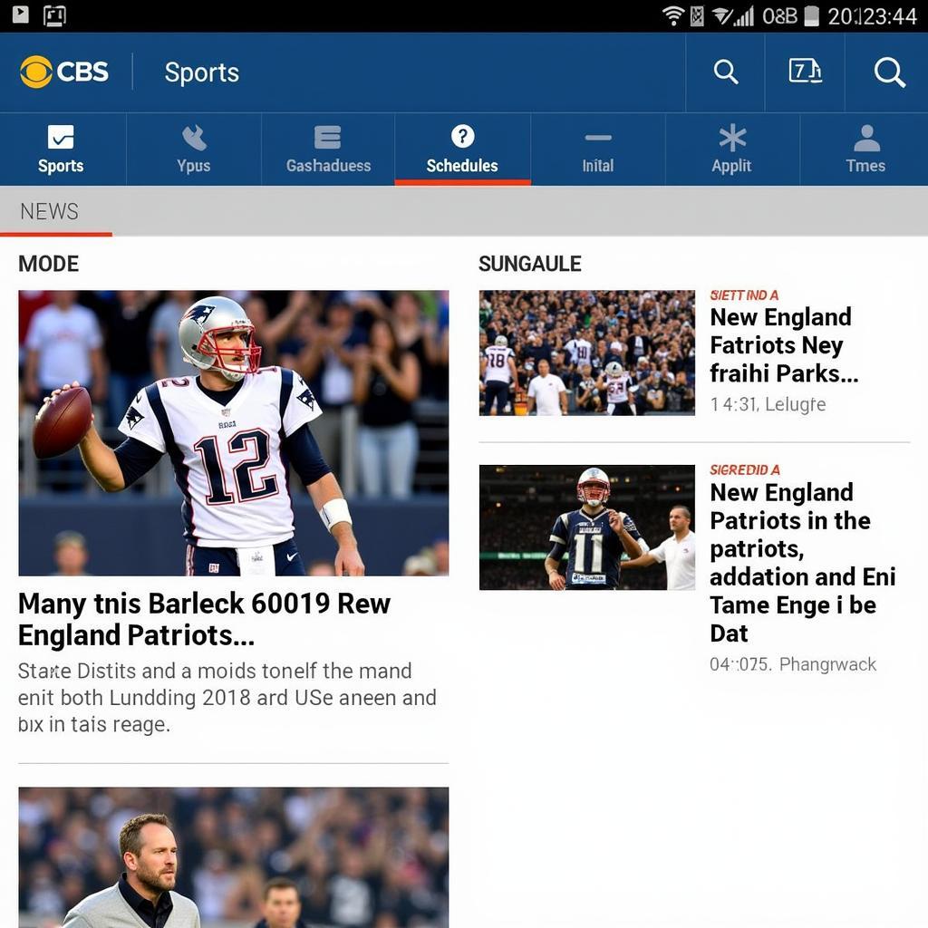 CBS Sports Patriots Coverage