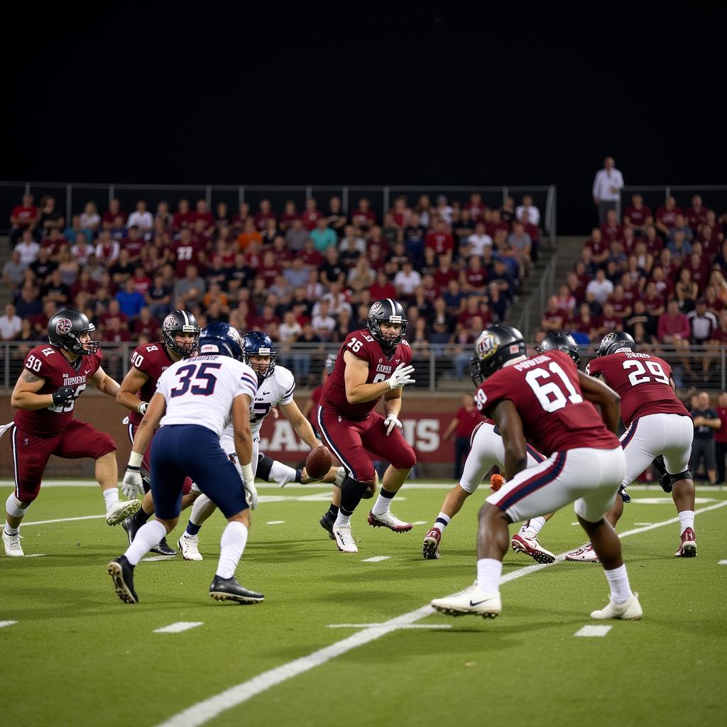 Perry Pirates Football in Action