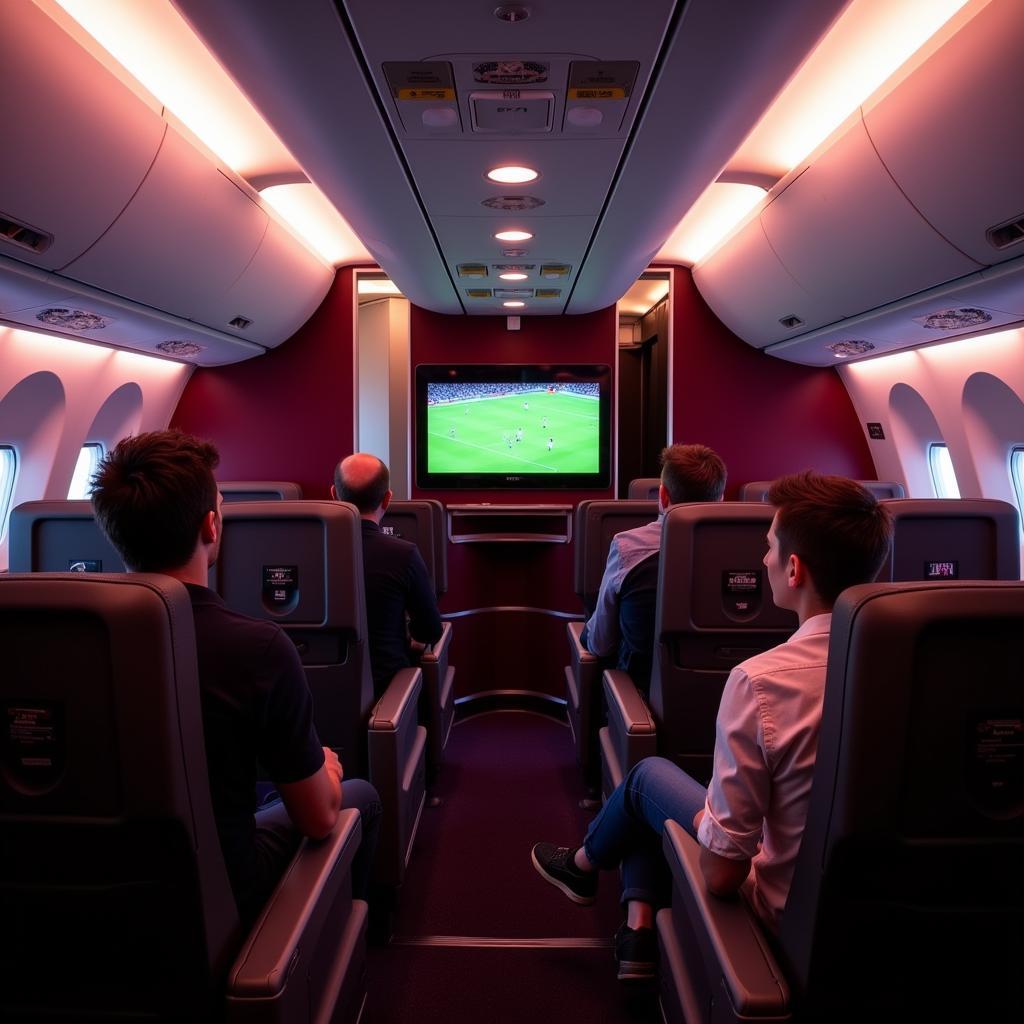 Qatar Airways cabin entertainment