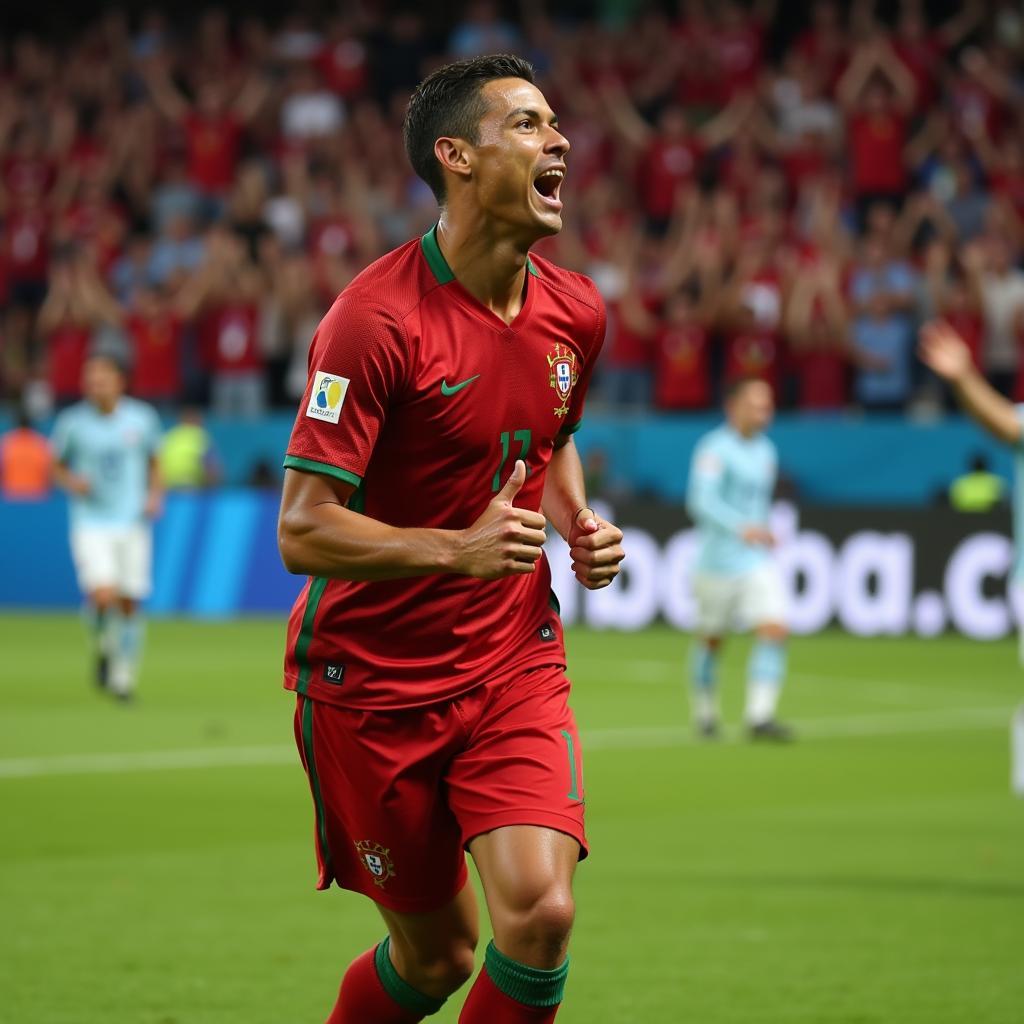 Cristiano Ronaldo ghi bàn tại Euro 2021