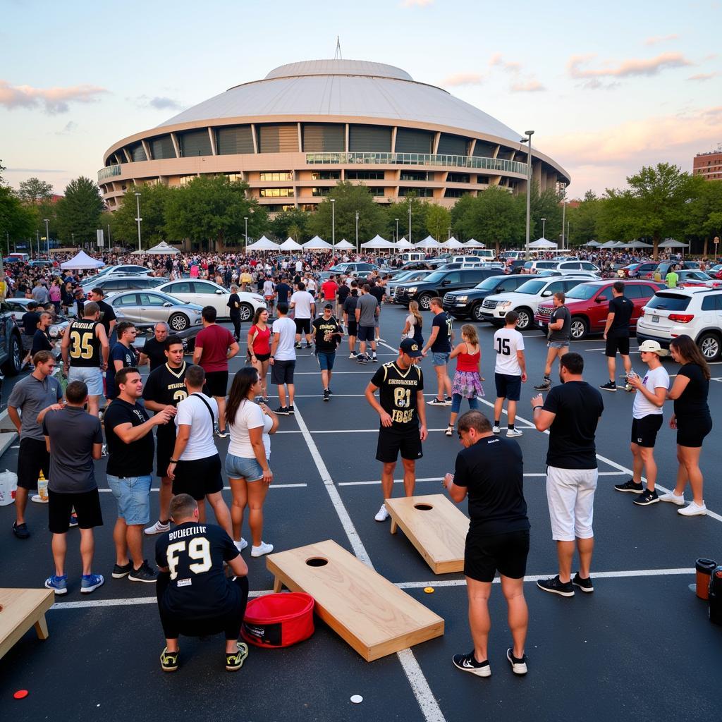 Saints Fans Tailgating