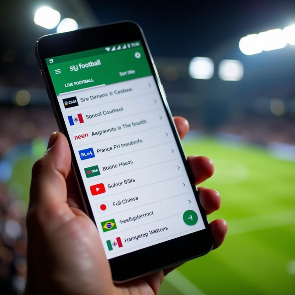 Choosing a live football streaming site on mobile