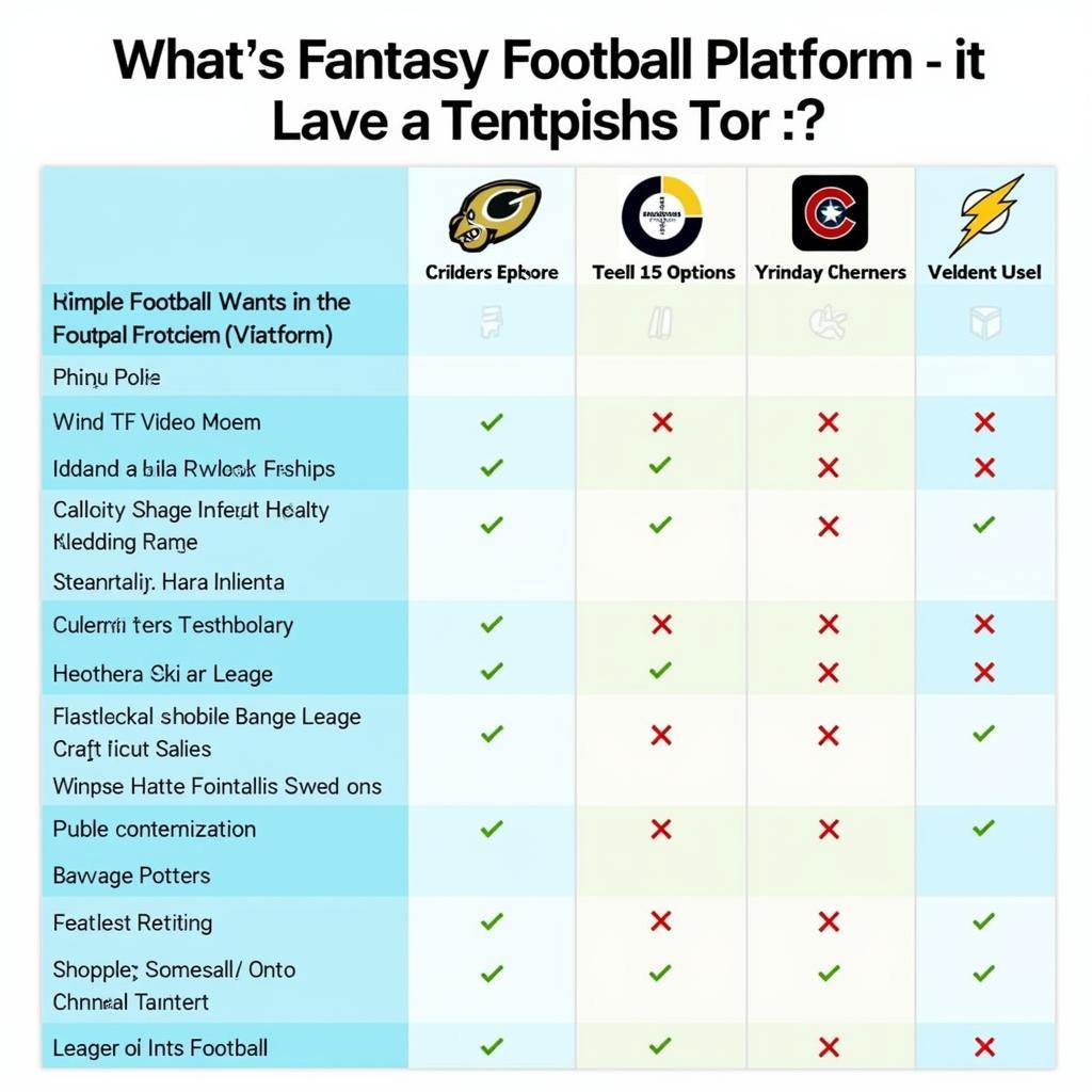 So sánh nền tảng fantasy football