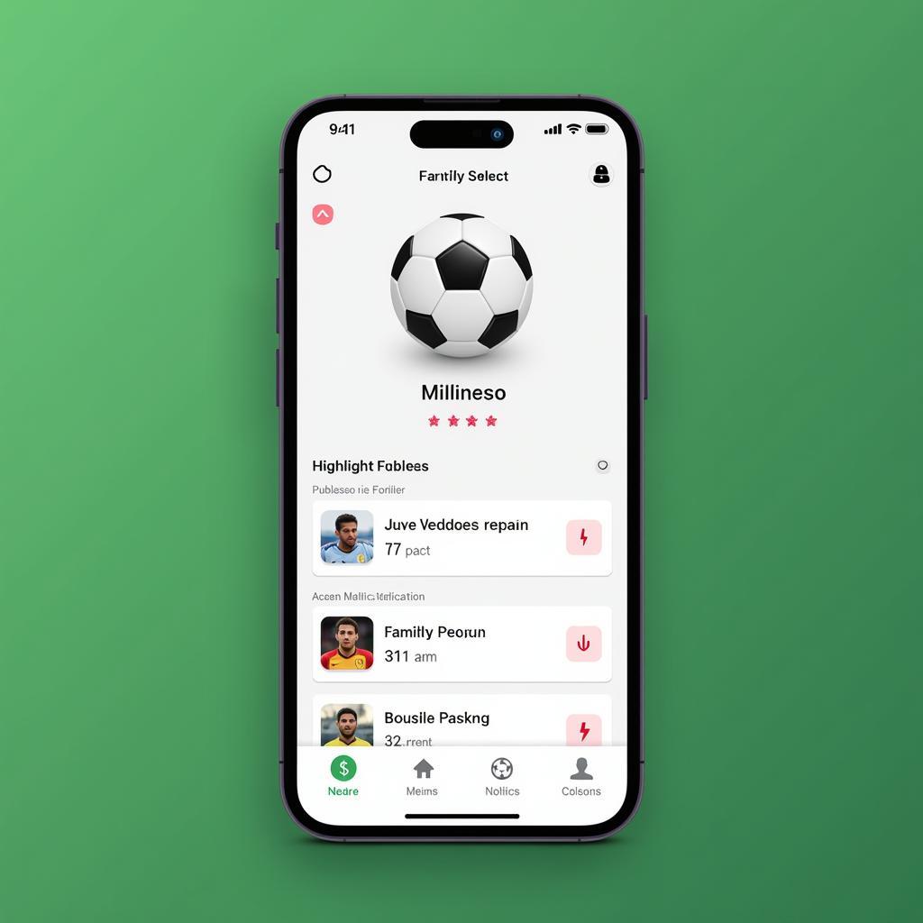 Soccer Live Score Mobile App