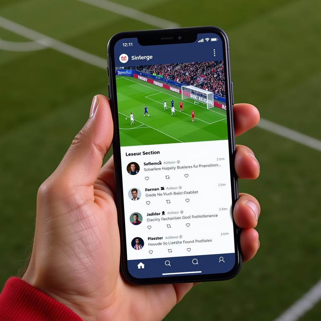 Social media platforms streaming live football