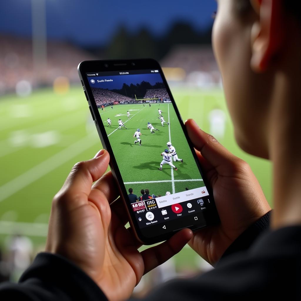 Watching South Panola Football on a Mobile Phone