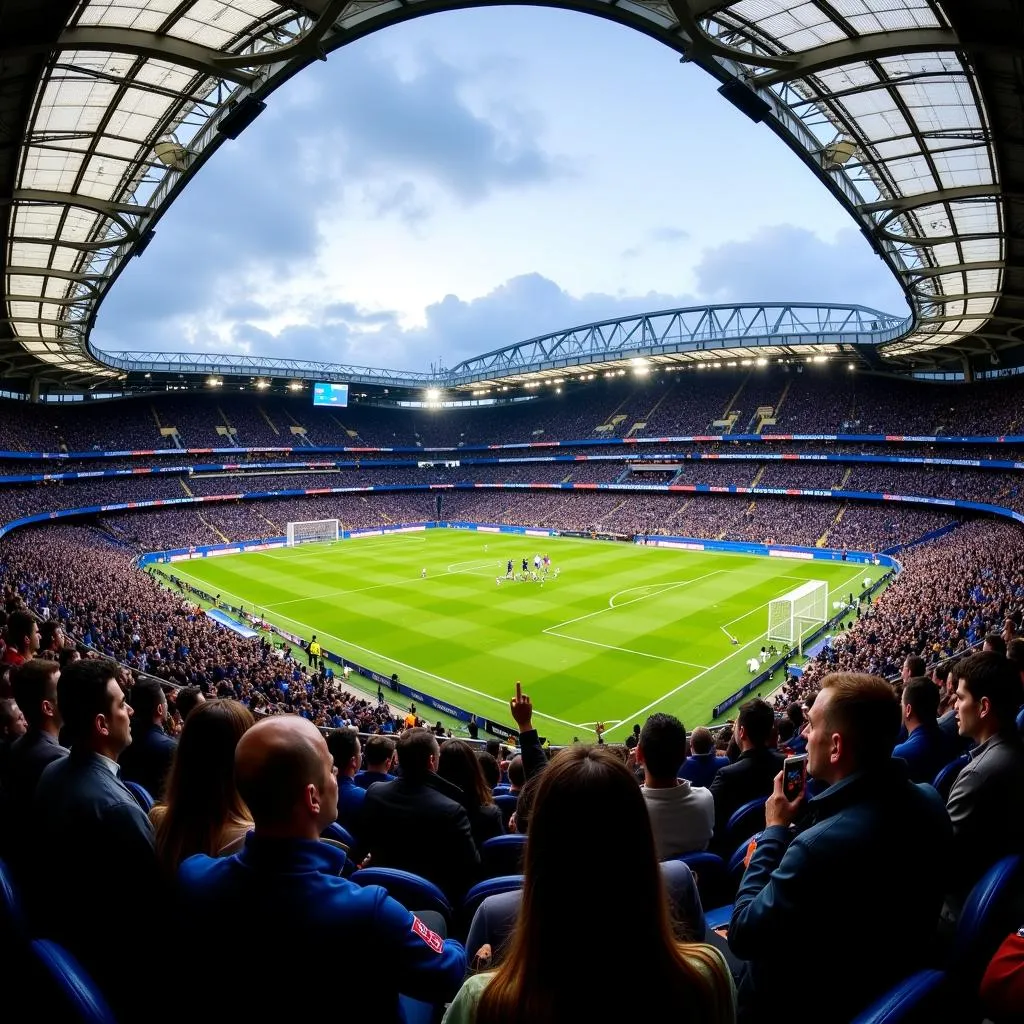 Stamford Bridge Stadium Packed With Chelsea Fans