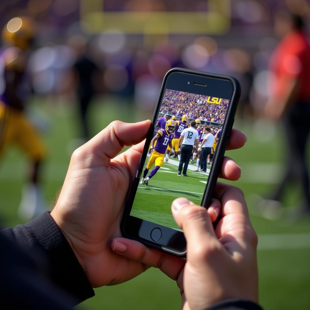 Streaming LSU Football on a Smartphone