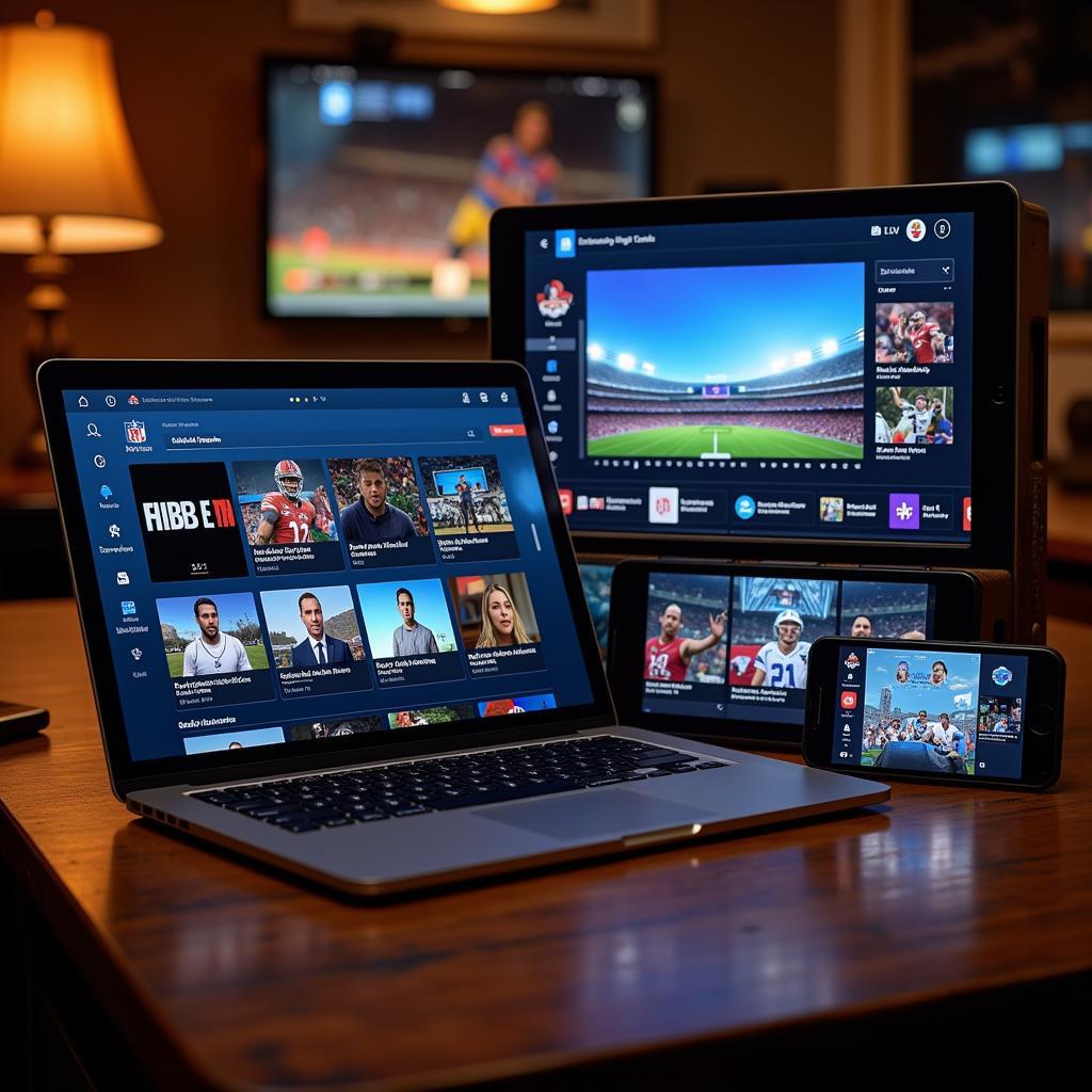 Streaming Sunday Night Football on multiple devices