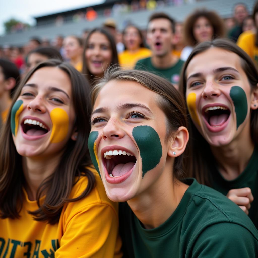 Students Cheering at Amarillo High School Football Game