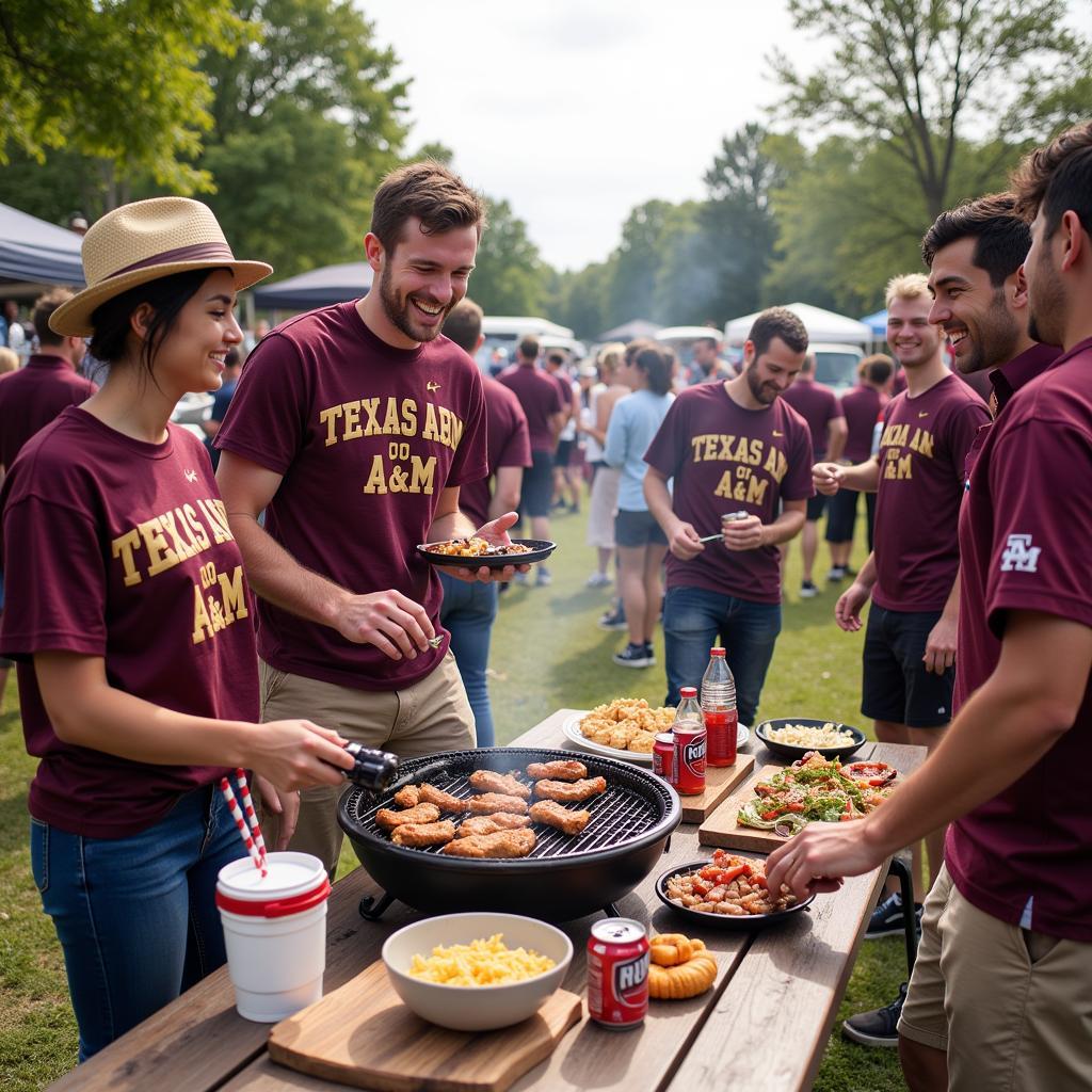 Texas A&M Tailgating Scene