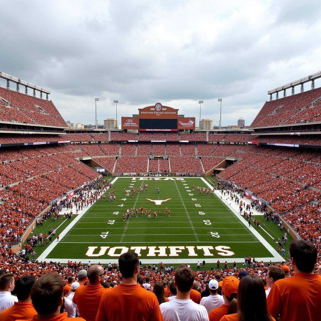 Texas Longhorns Football Game in Action