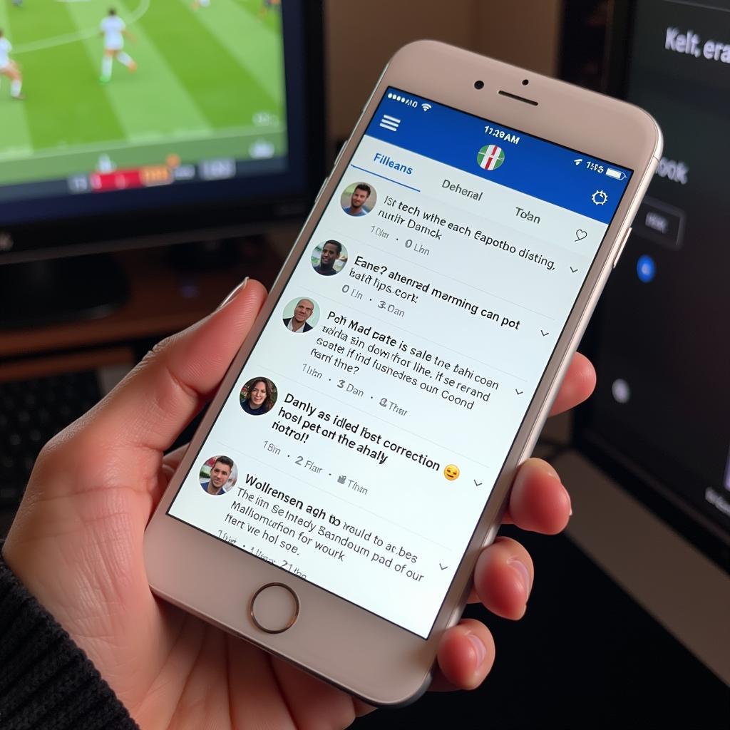 Live Football Commentary on Social Media