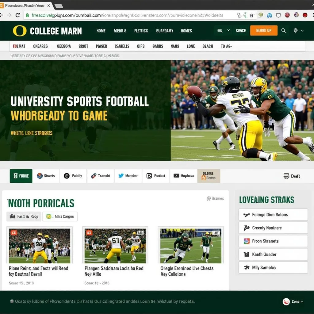 Follow the University of Oregon Football Season on Sports Websites