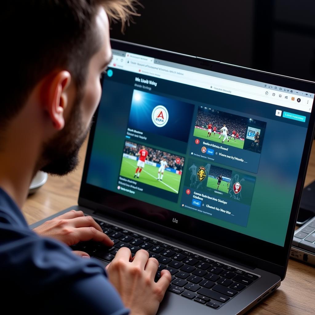 Searching for live football streaming websites