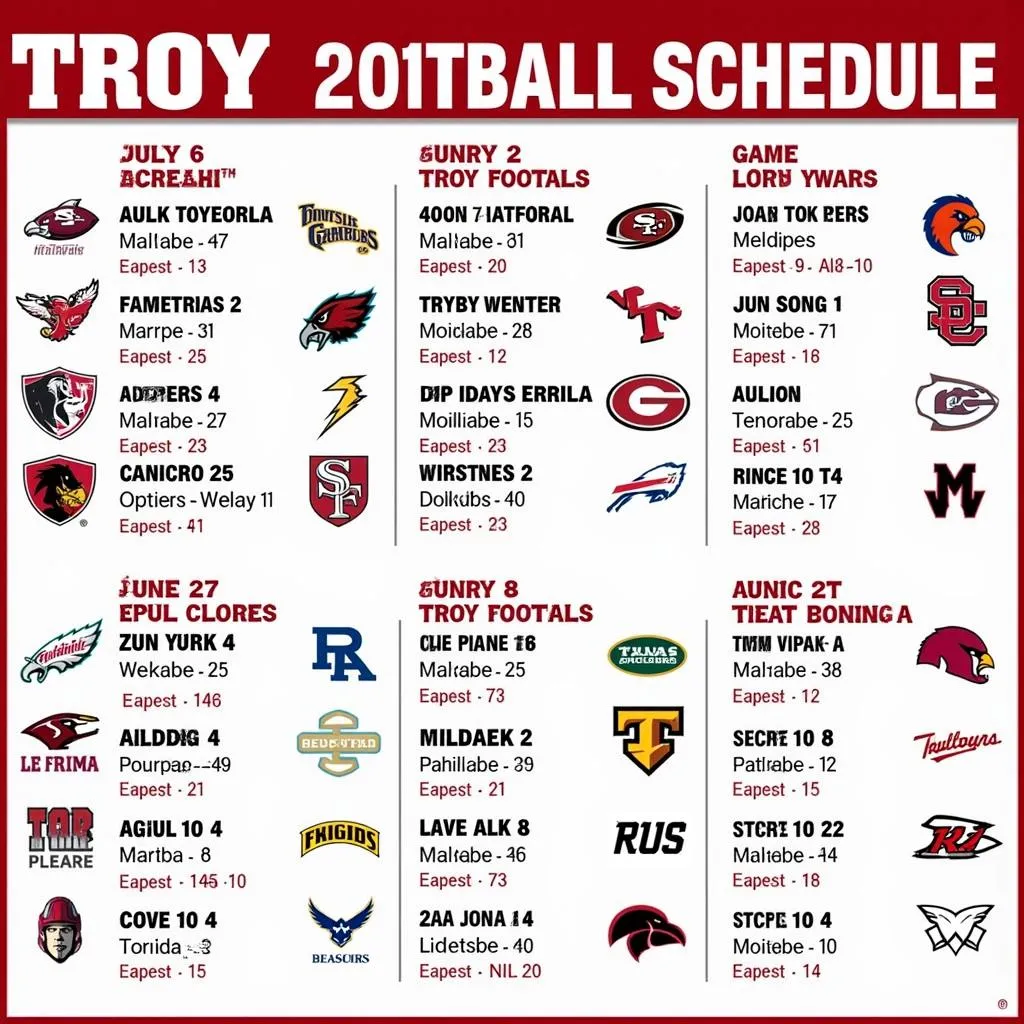 Troy Trojans Football Schedule 2023