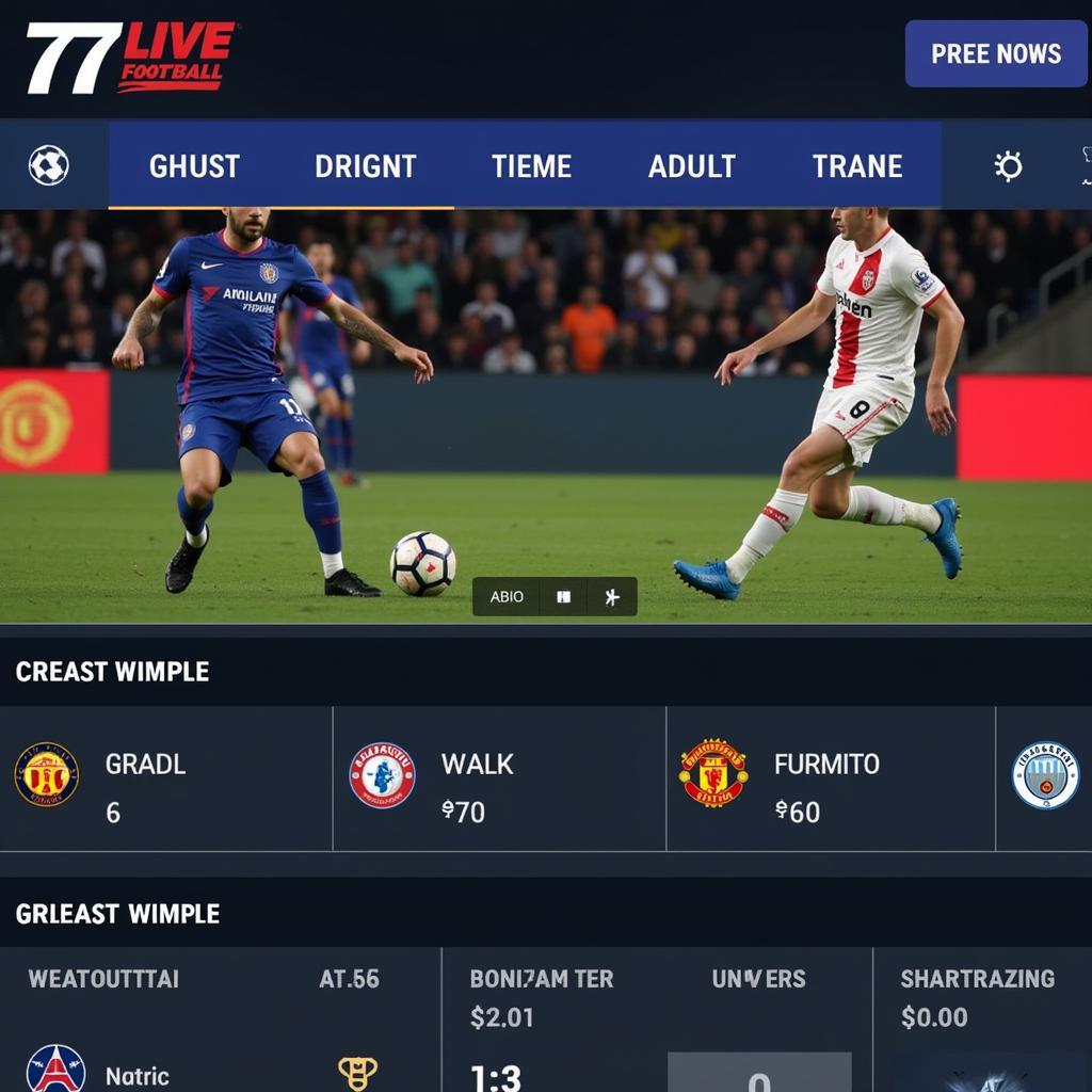 Trực Tiếp Bóng Đá 777 Live Football