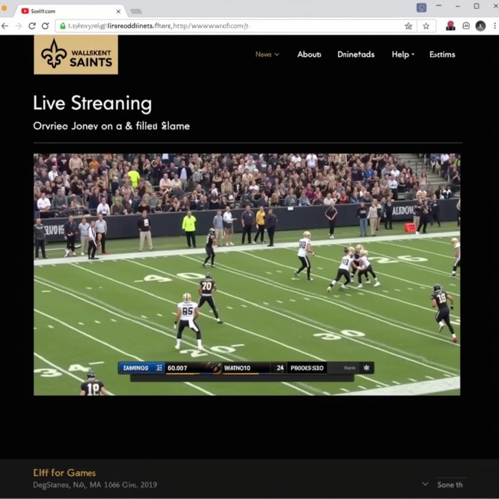 Saints Football Live Stream