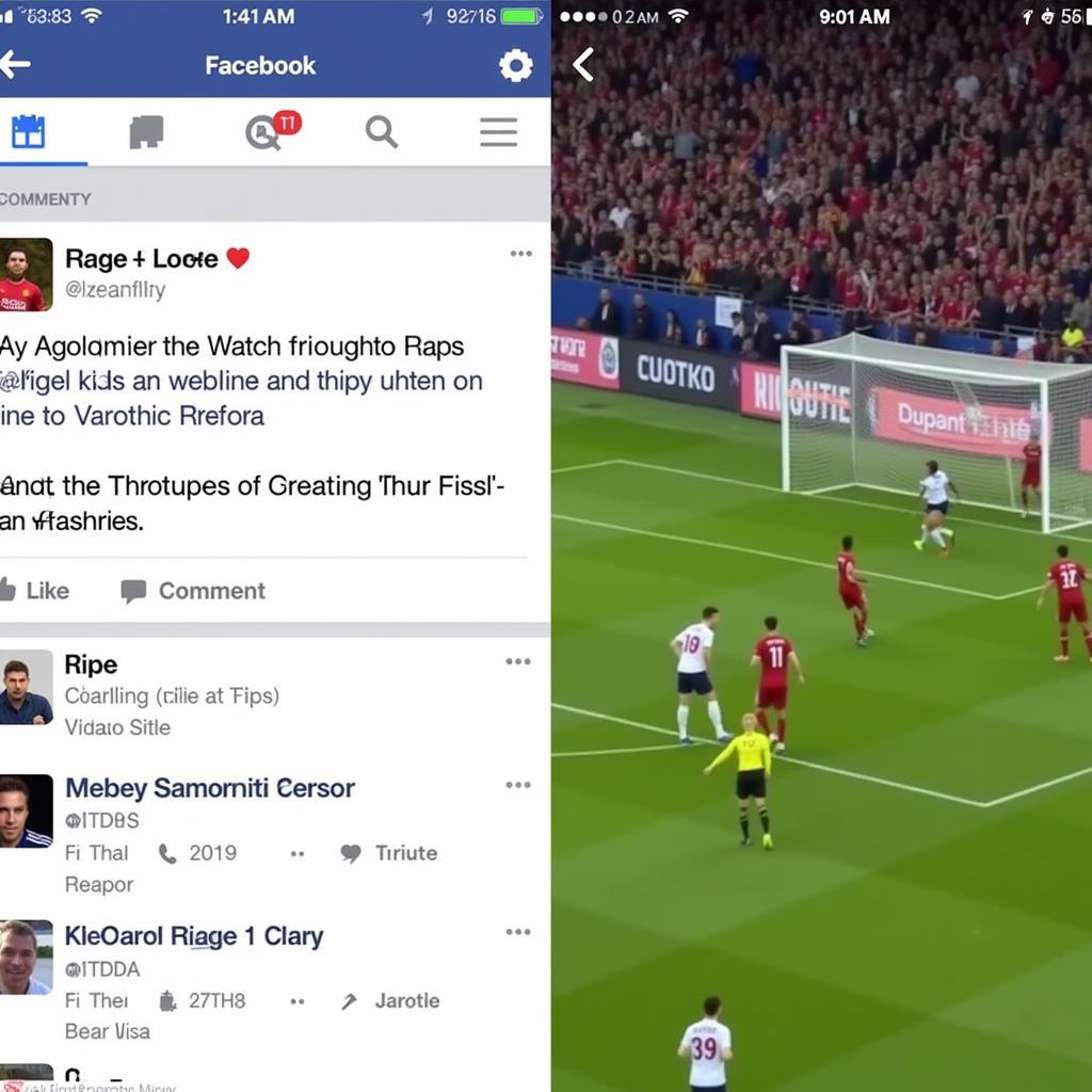 Live Football on Social Media