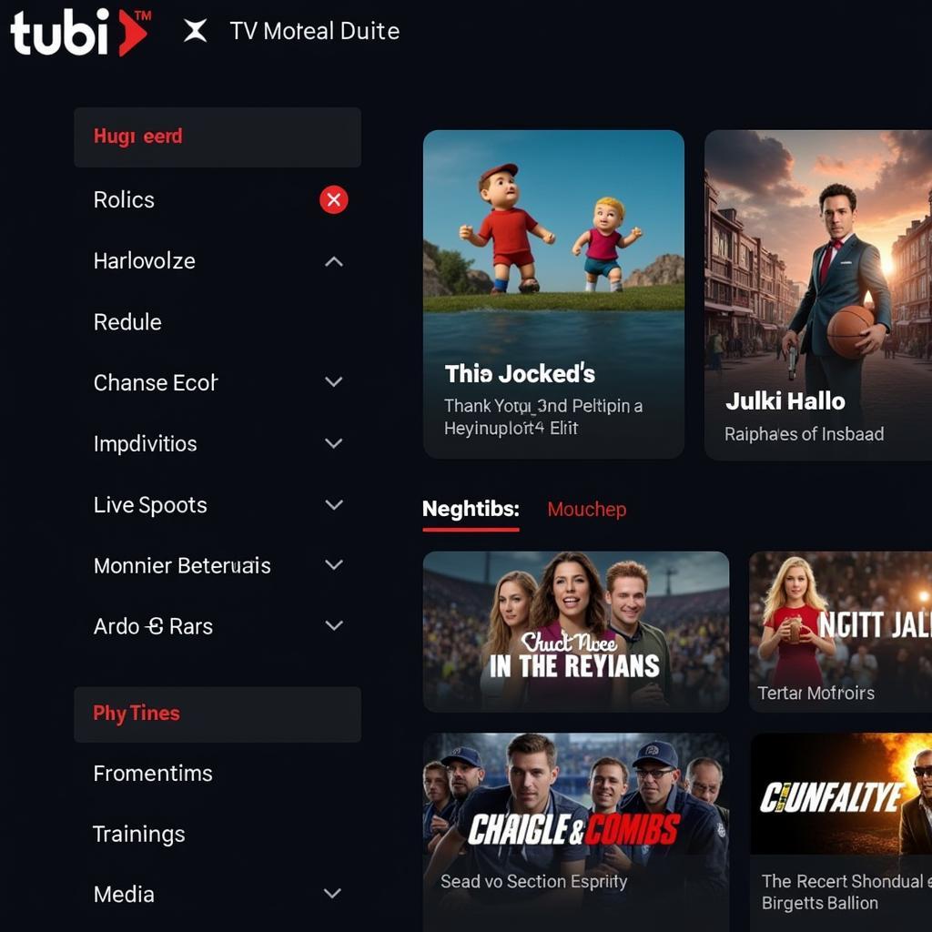 Tubi Interface