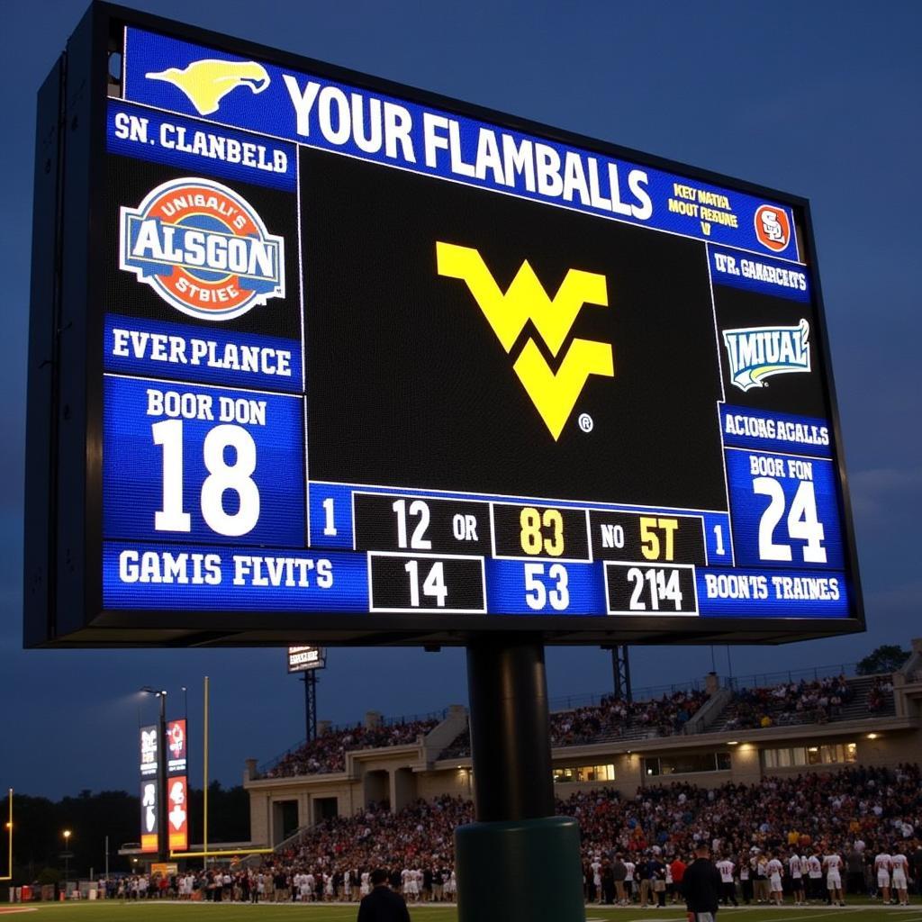 Tỷ số trực tiếp WVU Football