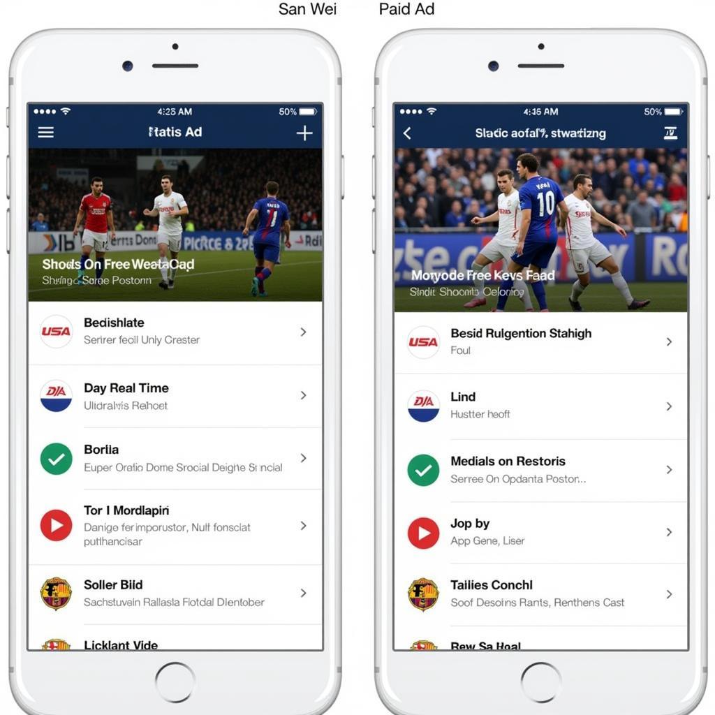 Free vs. Paid Football Live Apps