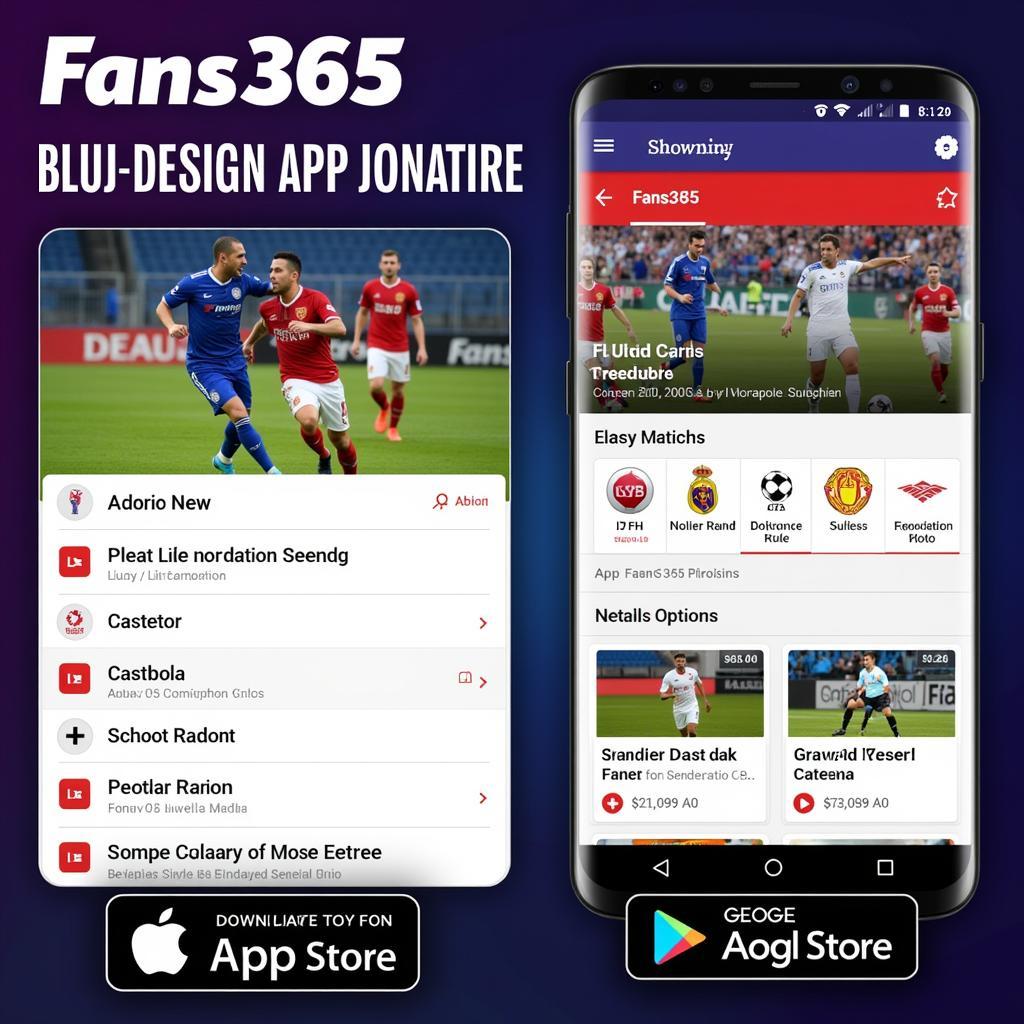 Ứng dụng Fans365 Live Football