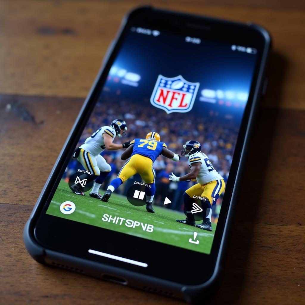 NFL App on Smartphone