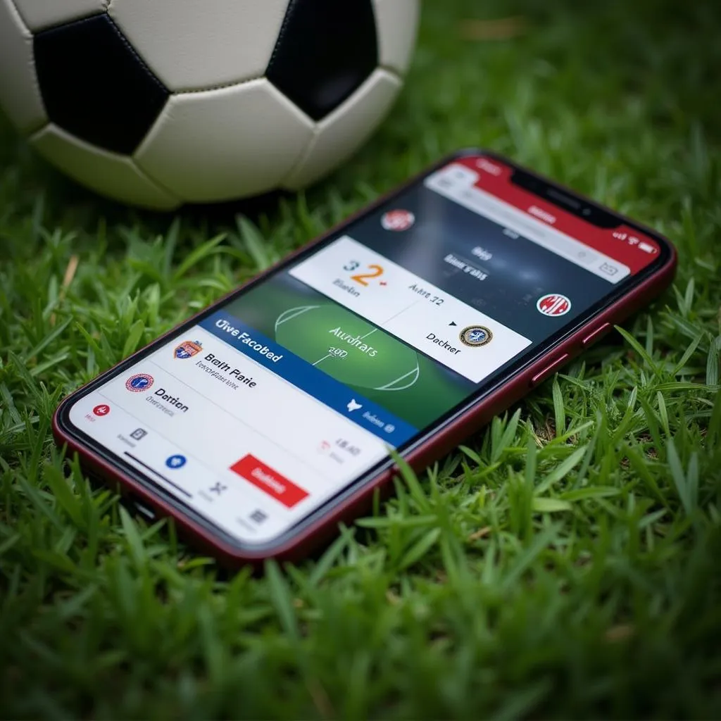 Live football score tracking app