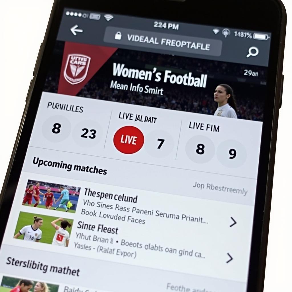 Women's Football Live Streaming App