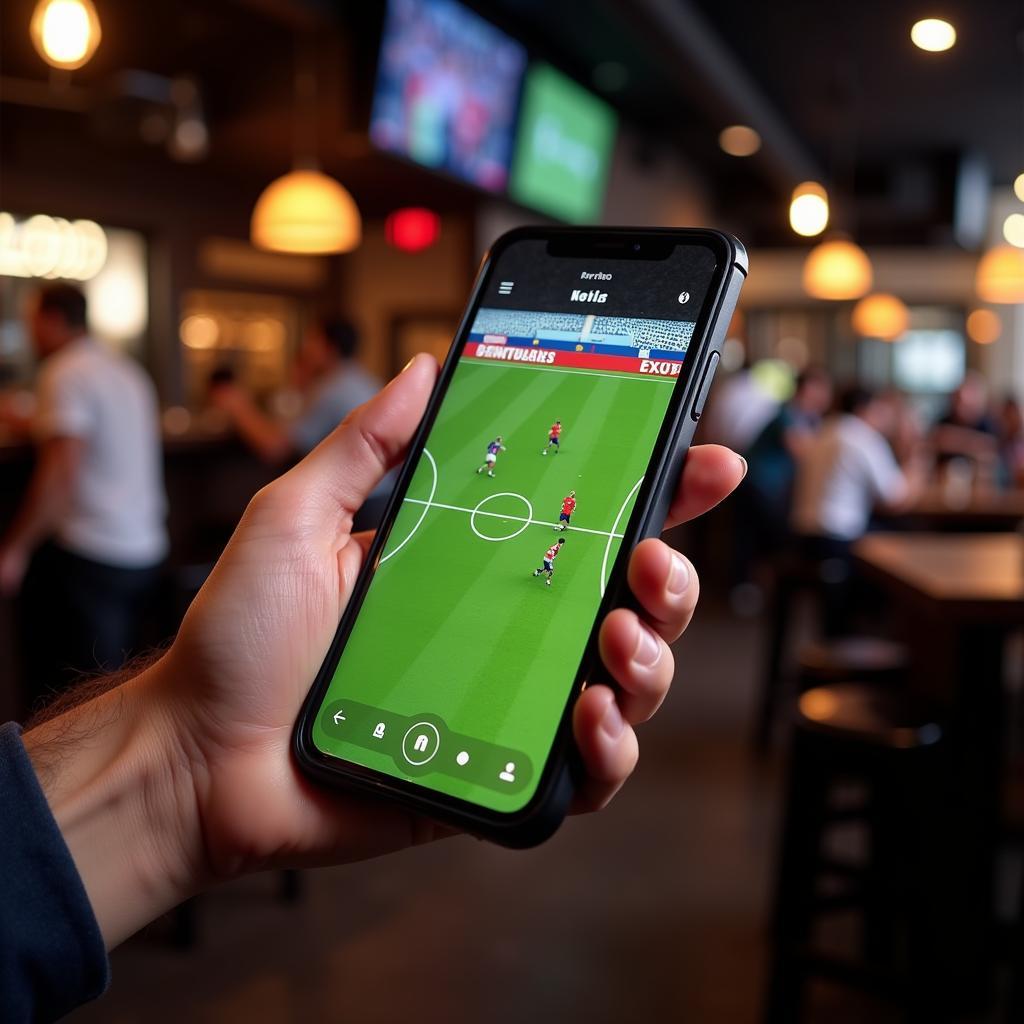 Streaming live football on a smartphone