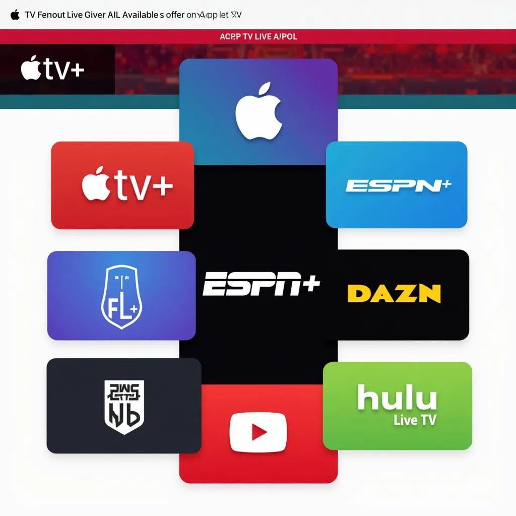 Football streaming apps on Apple TV