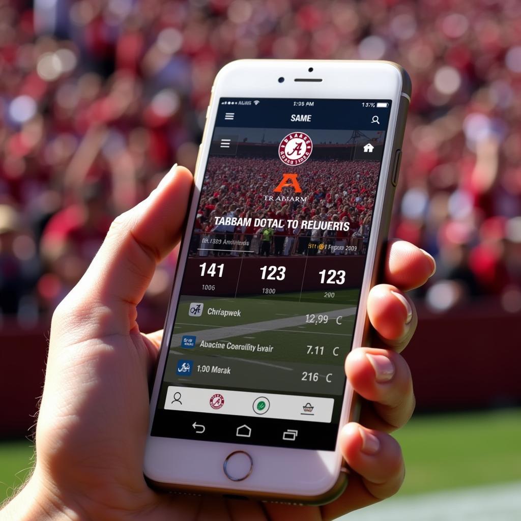 Mobile apps for Alabama football live scores