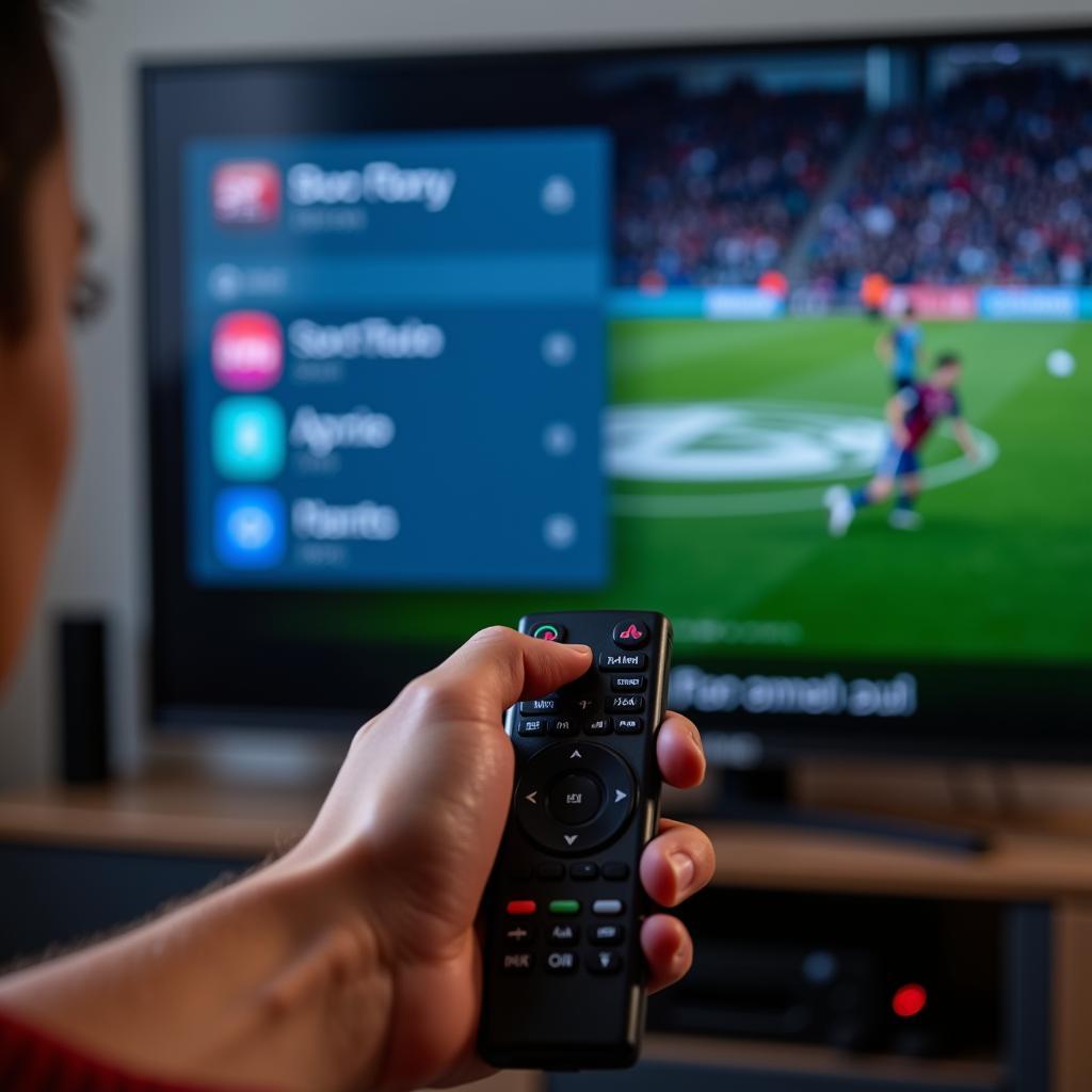 Ứng dụng xem bóng đá trực tuyến trên Smart TV