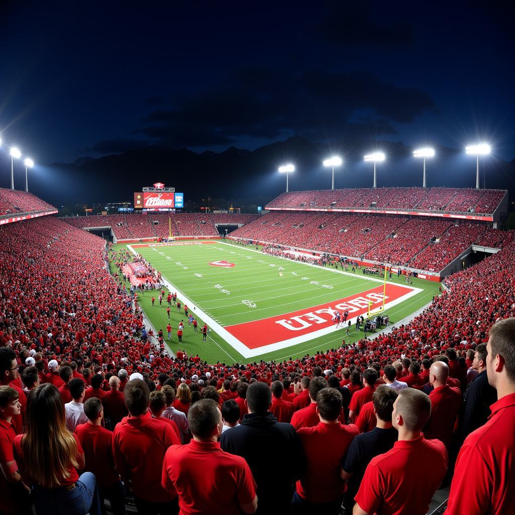 University of Utah Football Game at Rice-Eccles Stadium