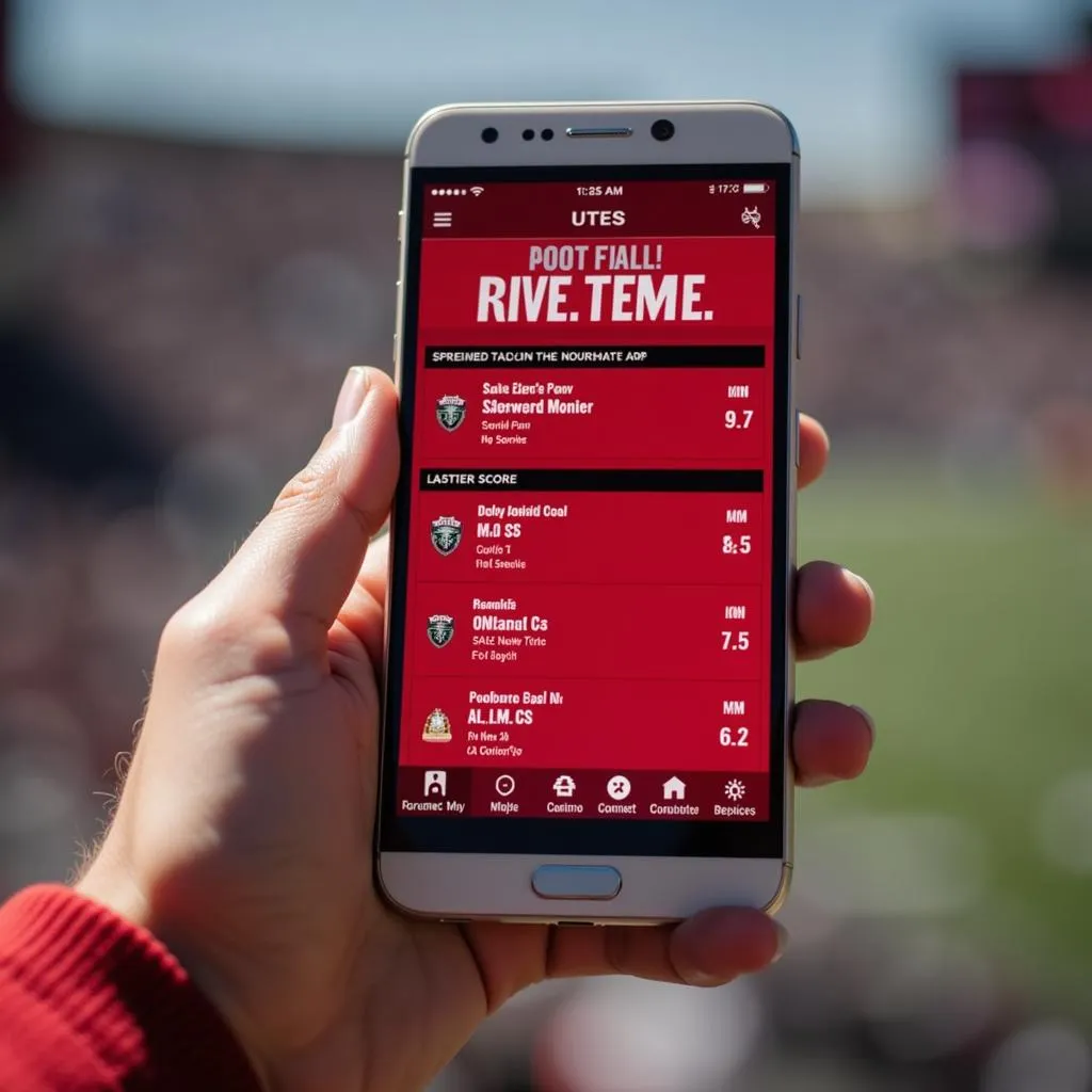 Utes football live score mobile app