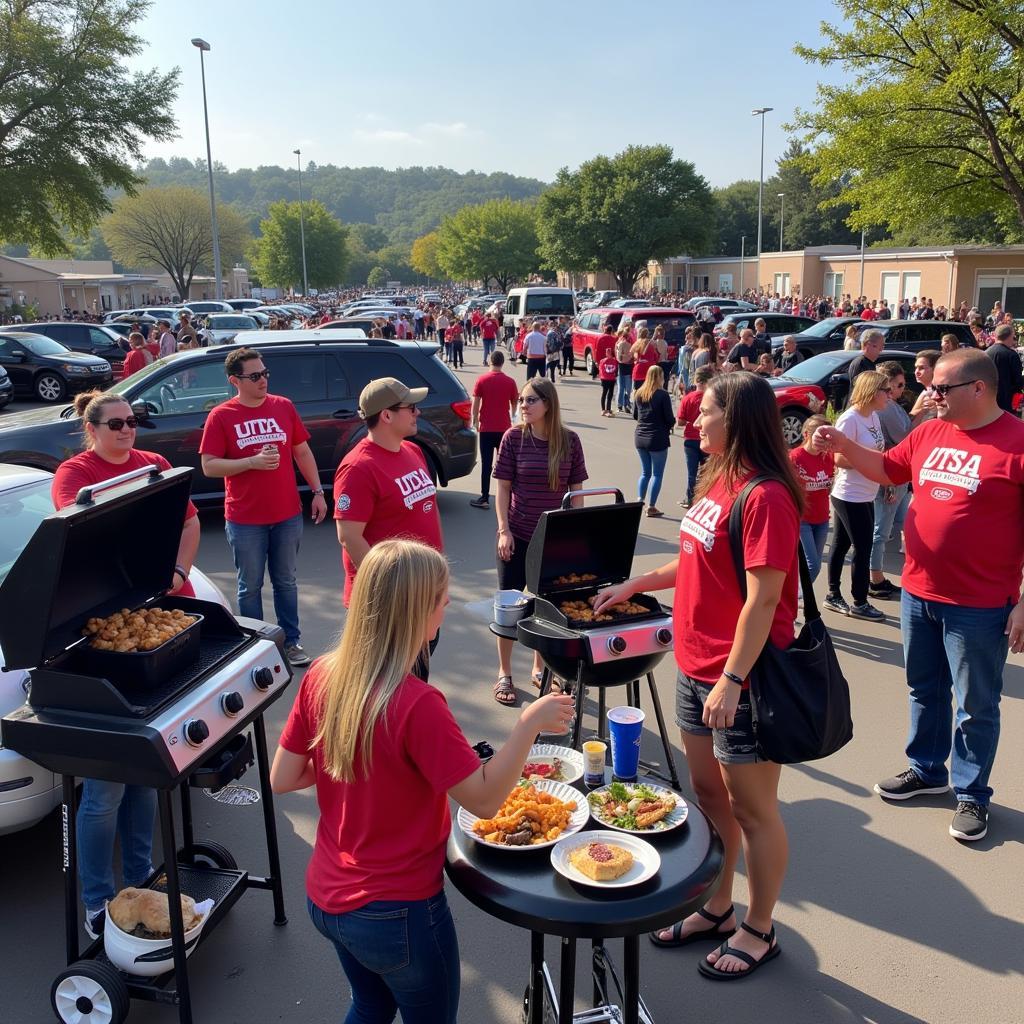 UTSA Fans Tailgating Before the Game