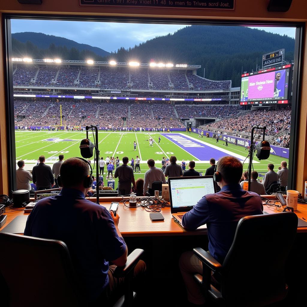 Live Audio Broadcasting of UW Husky Football Game