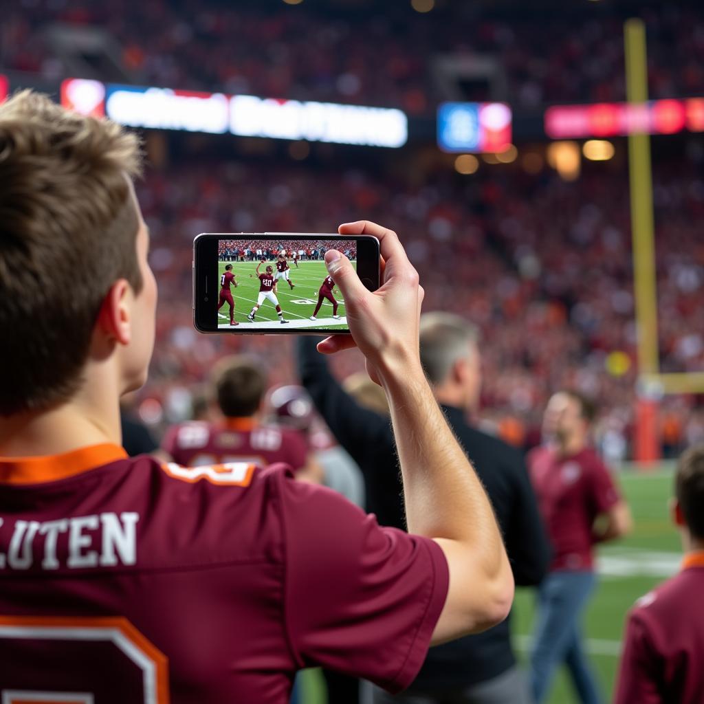 Watching Va Tech Football on Mobile