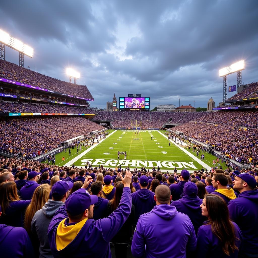 Washington Huskies Football game day at Husky Stadium