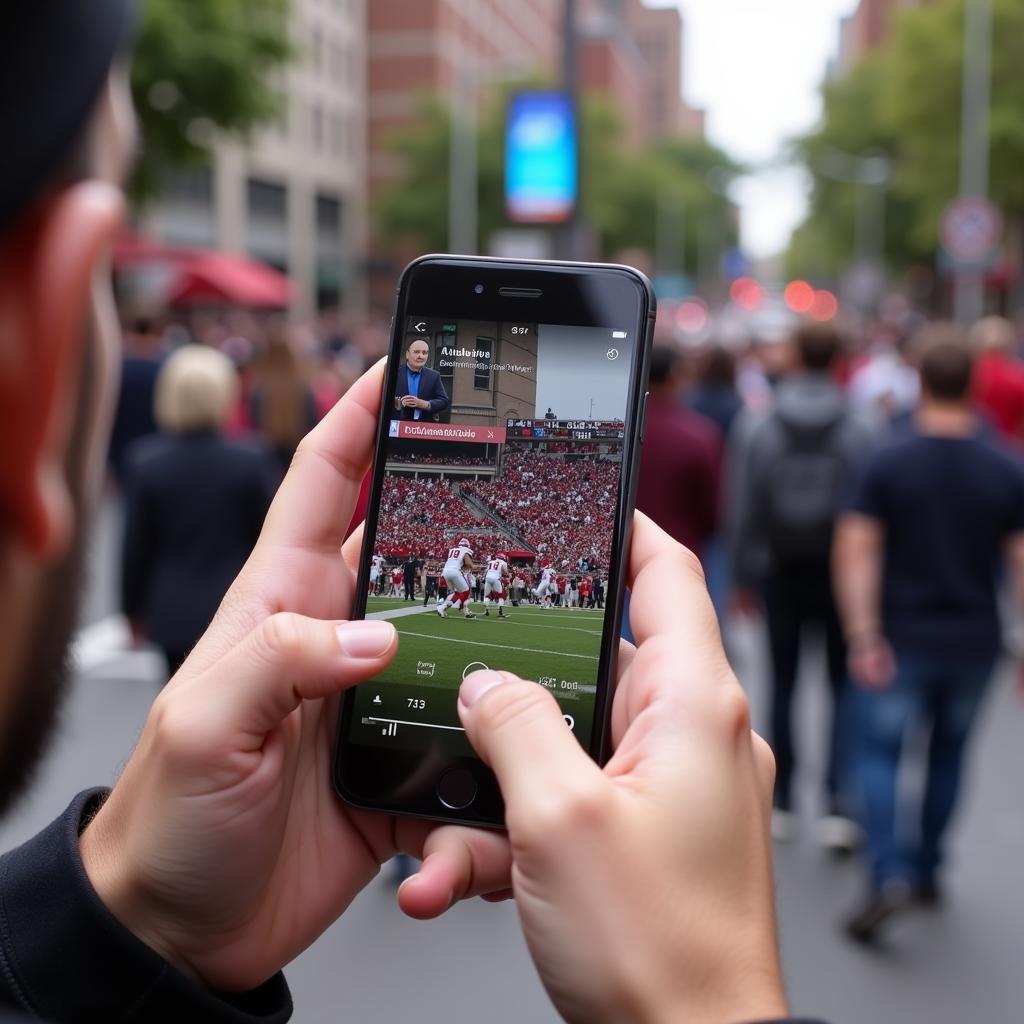 Watching Alabama Football Live on Mobile