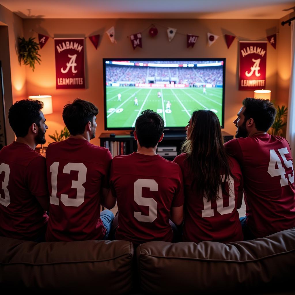 Watching Alabama Football Live Stream with Friends