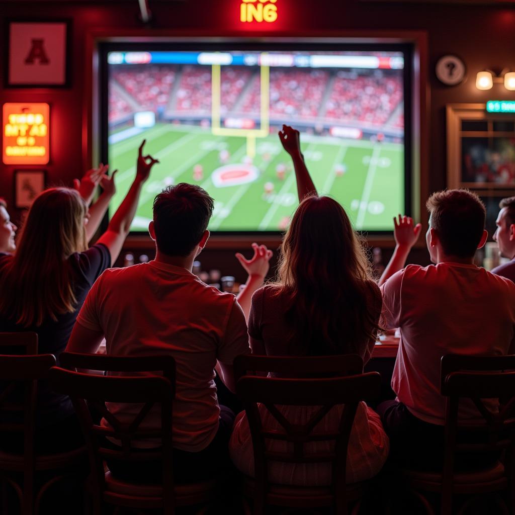 Watching Arkansas State Football With Friends