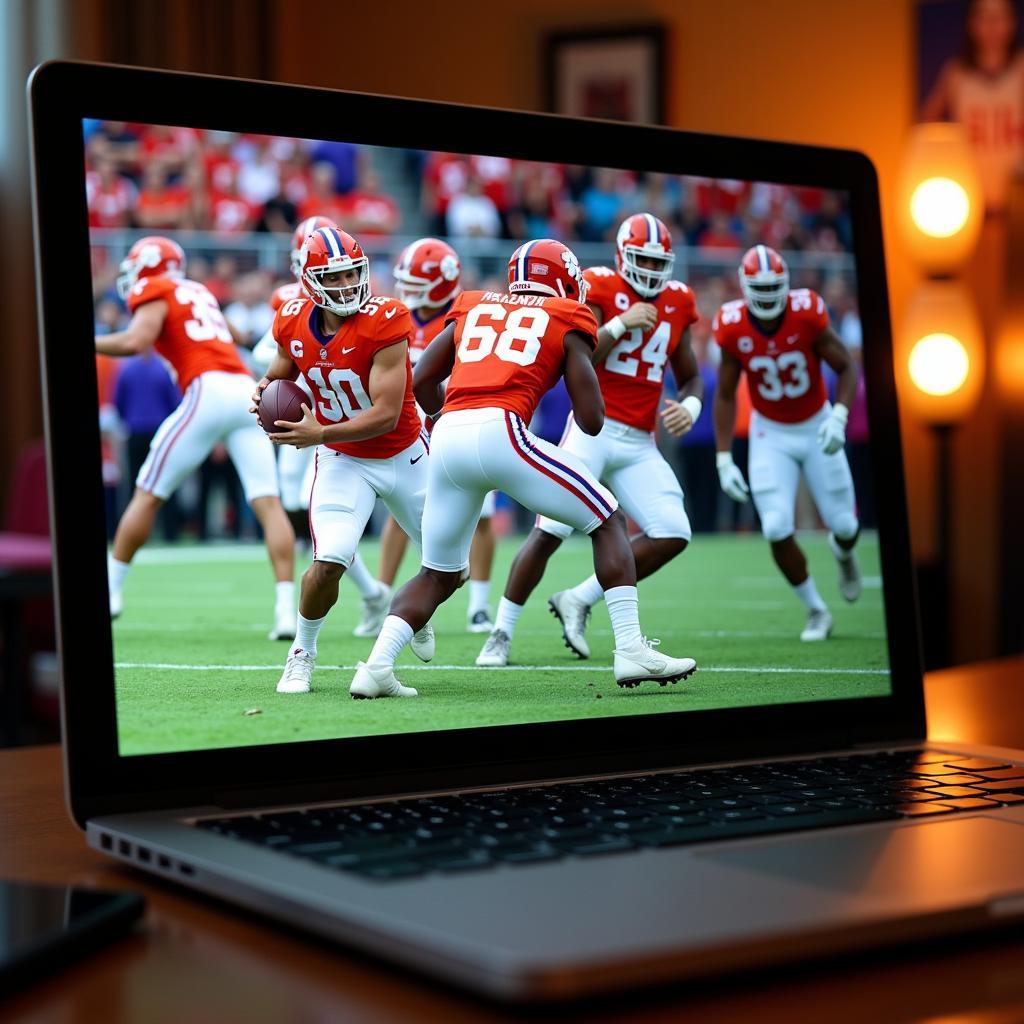 Streaming Clemson football game for free